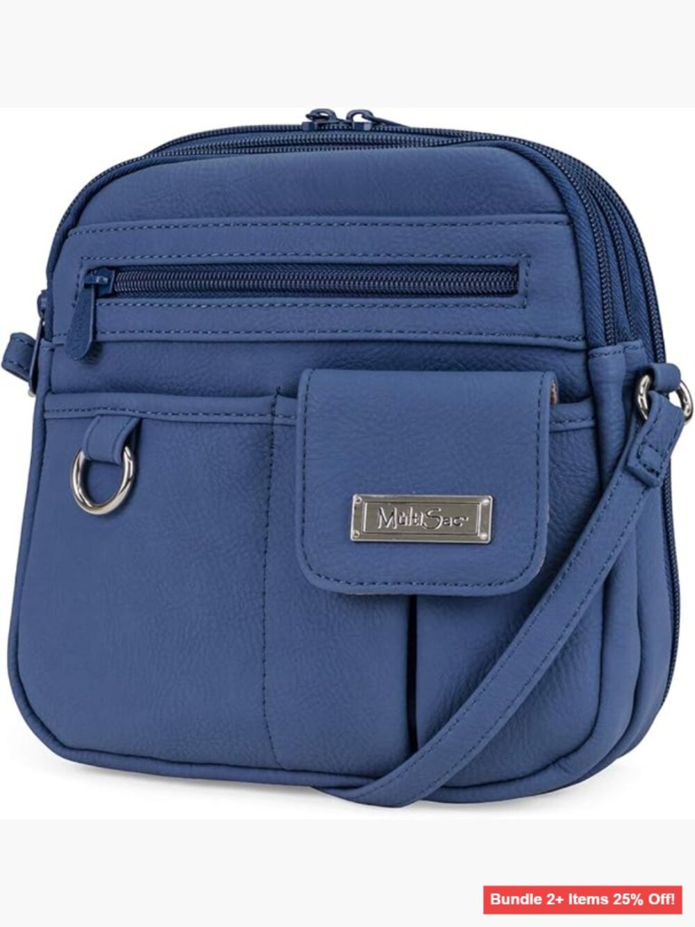 Mini Crossbody Bag with Multiple Pockets, Adjustable Strap, Travel Organizer